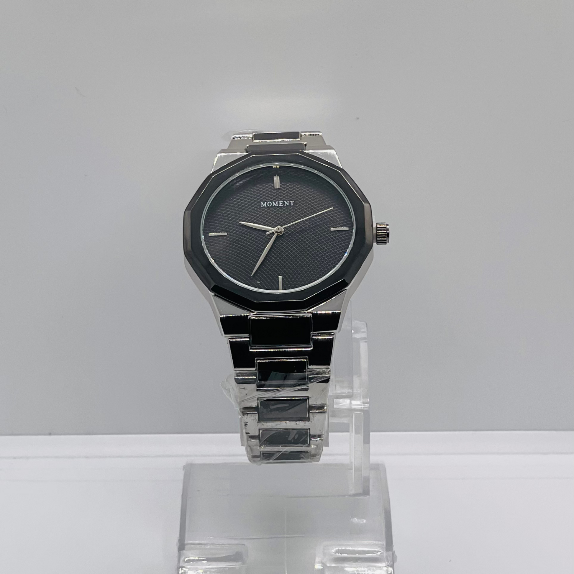 Moment Black Stainless Steel Watch