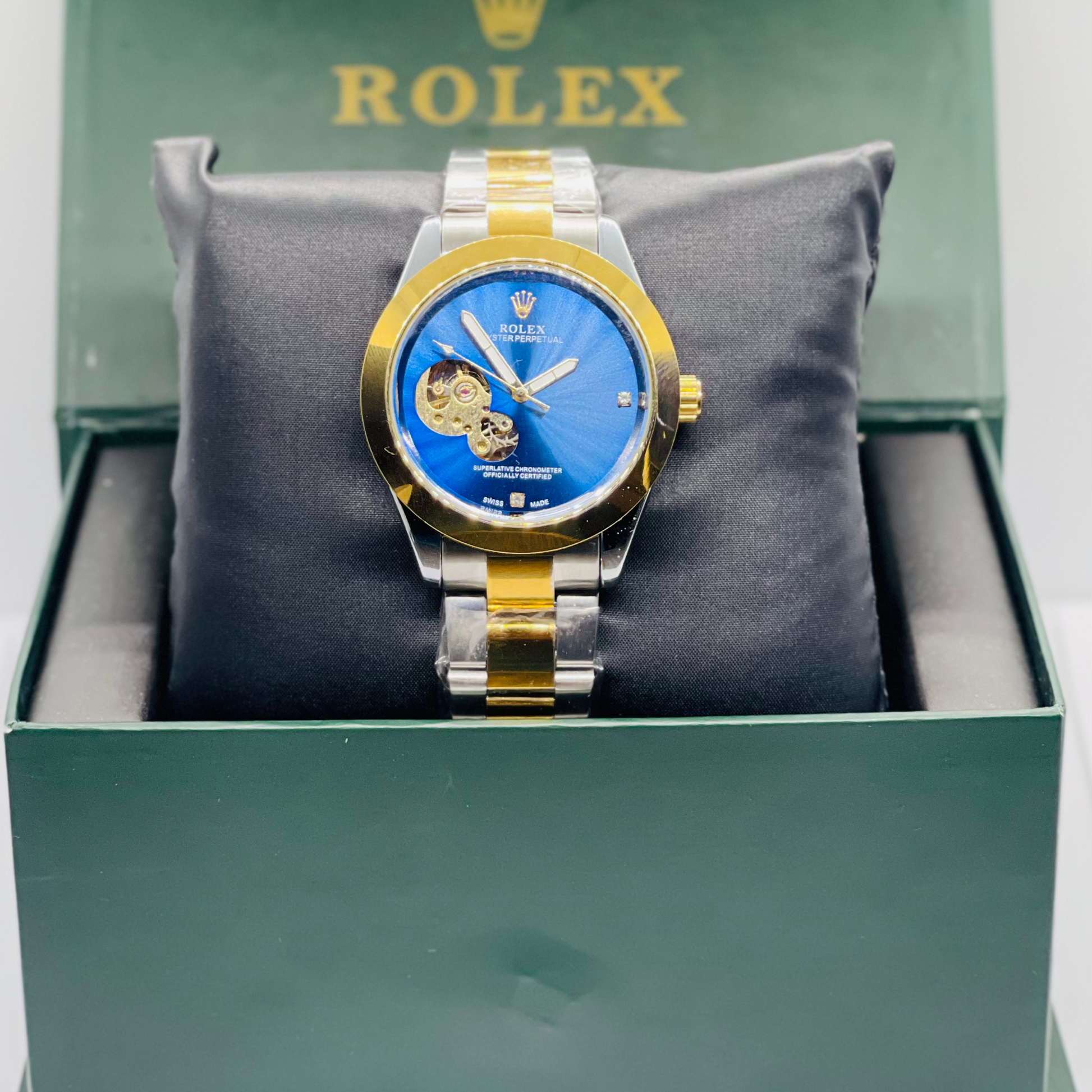 Two Tone Automatic Eagle Eye Watch