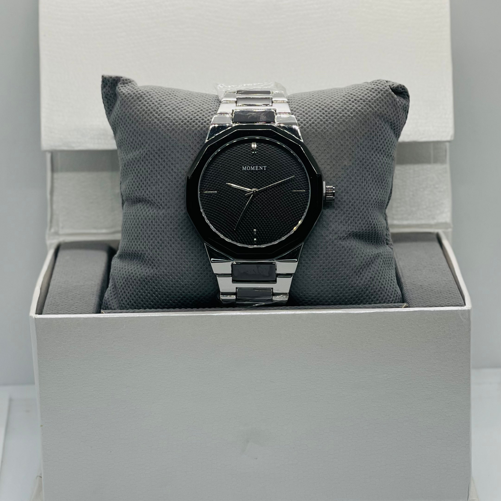 Moment Black Stainless Steel Watch