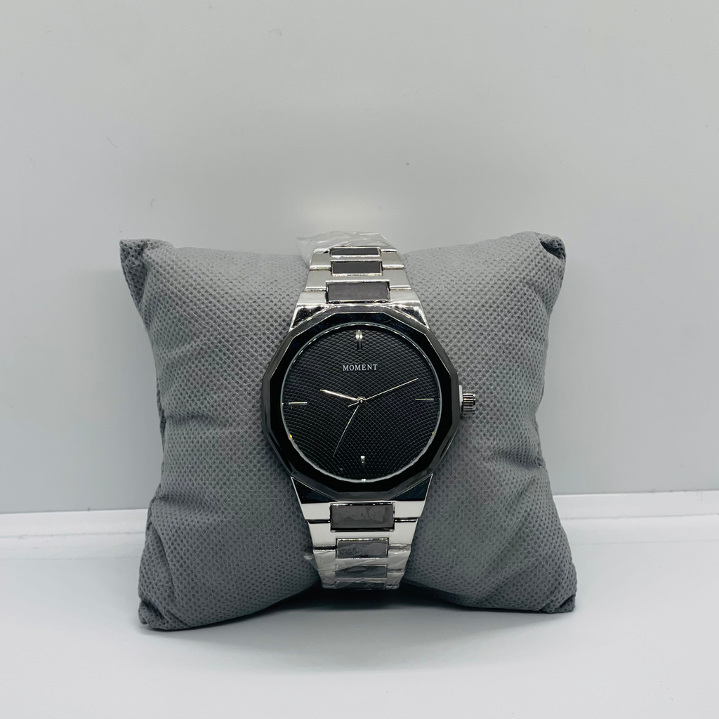 Moment Black Stainless Steel Watch