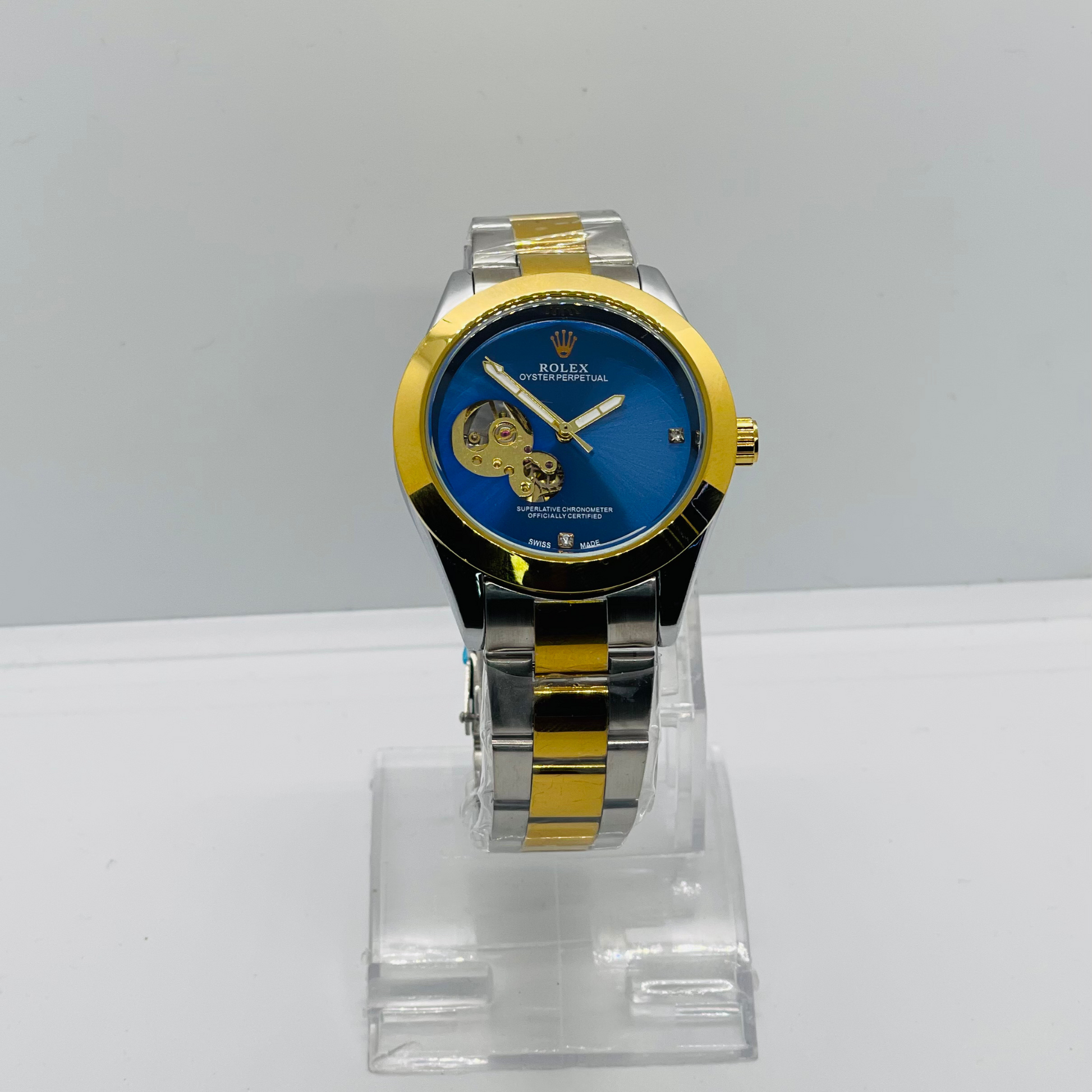 Two Tone Automatic Eagle Eye Watch