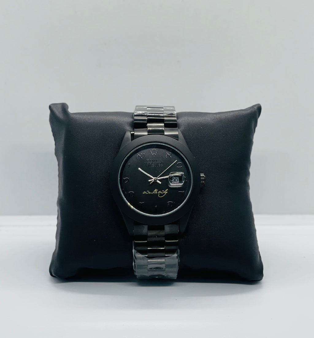Rolex Black Arabic Dial Watch