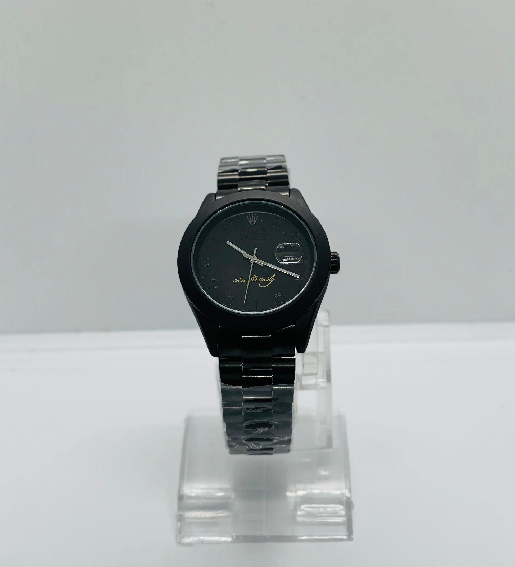 Rolex Black Arabic Dial Watch