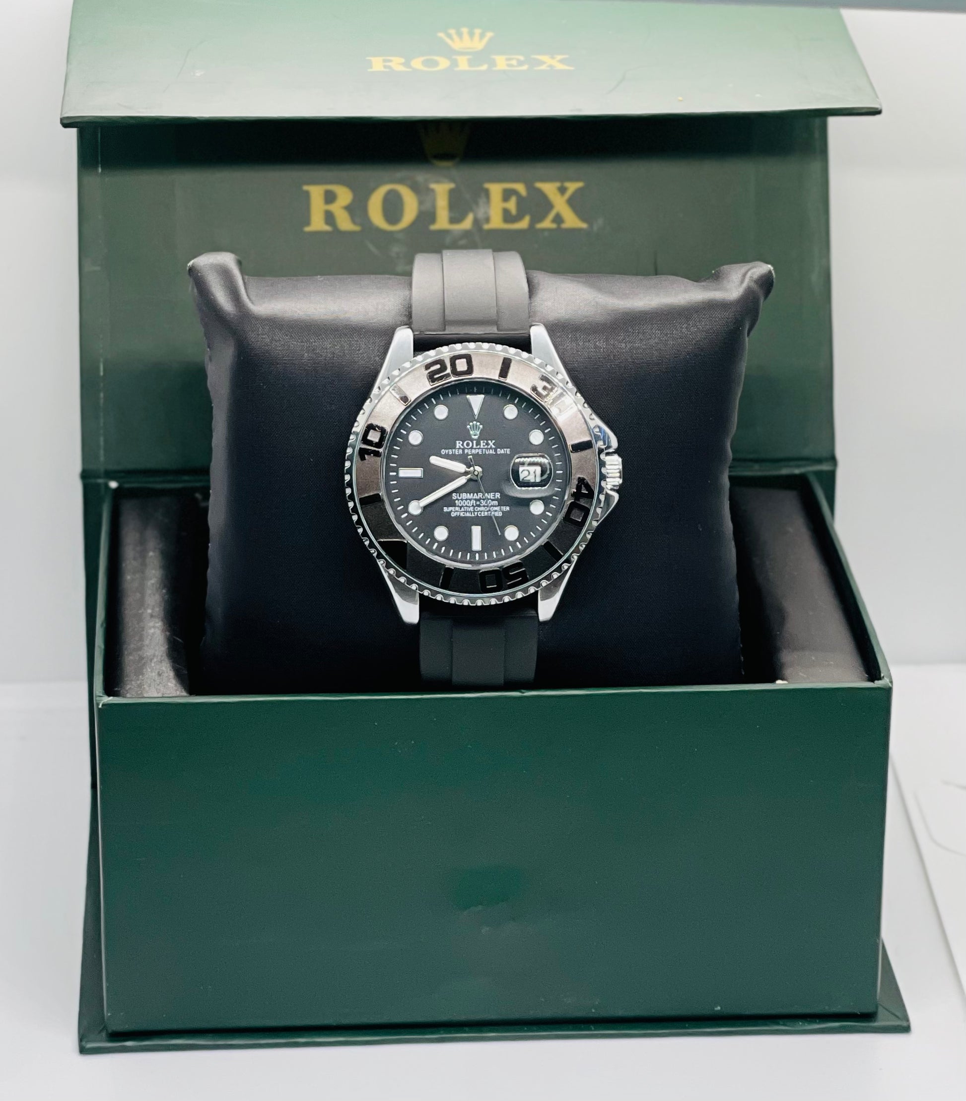 RLX Submariner Black Silver Dial