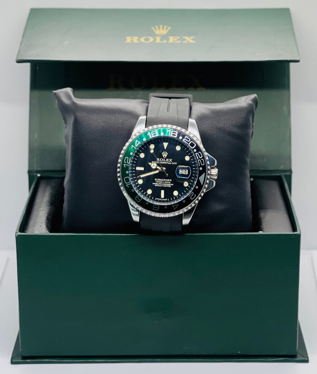 Rolex Black Green Water Resistance