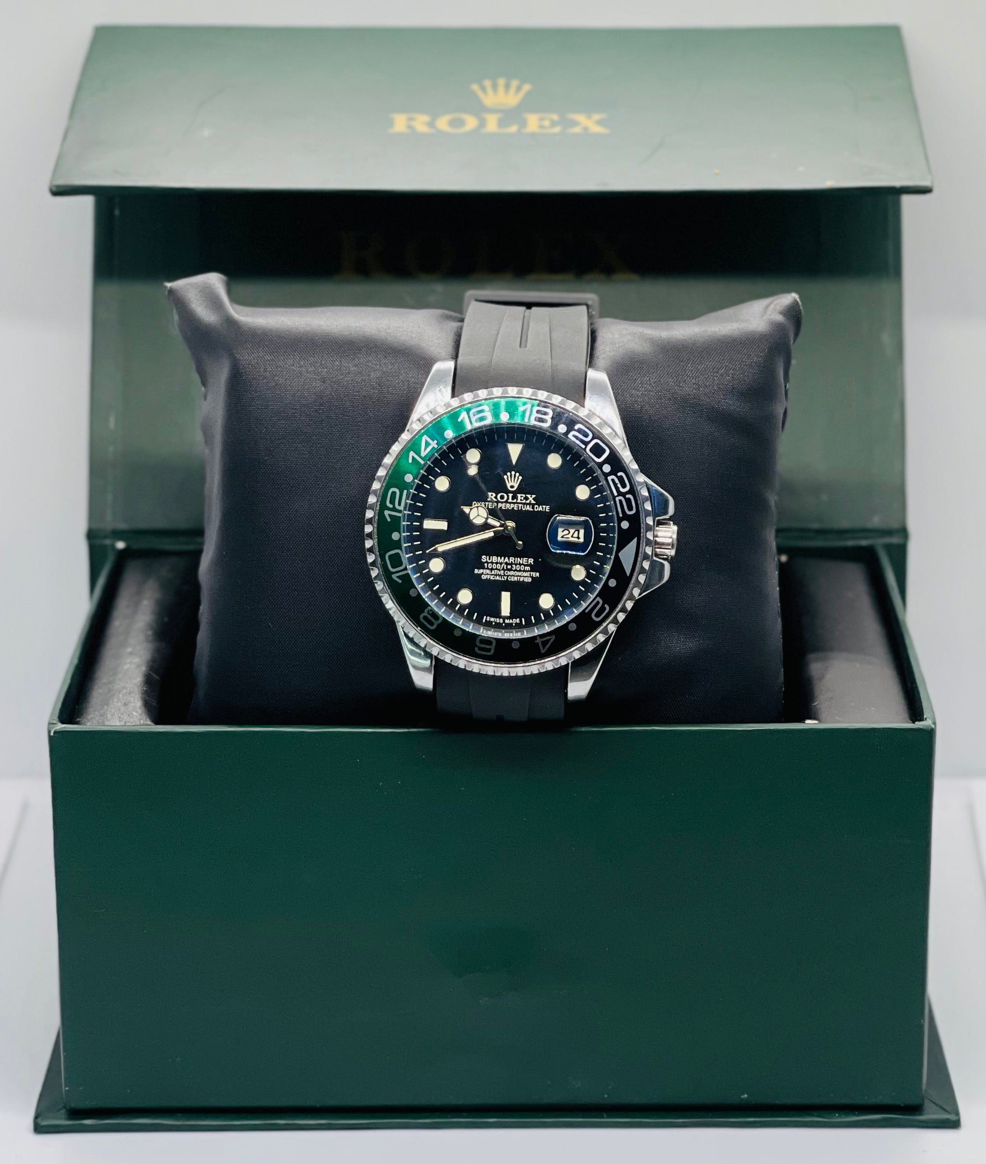 Rolex Black Green Water Resistance