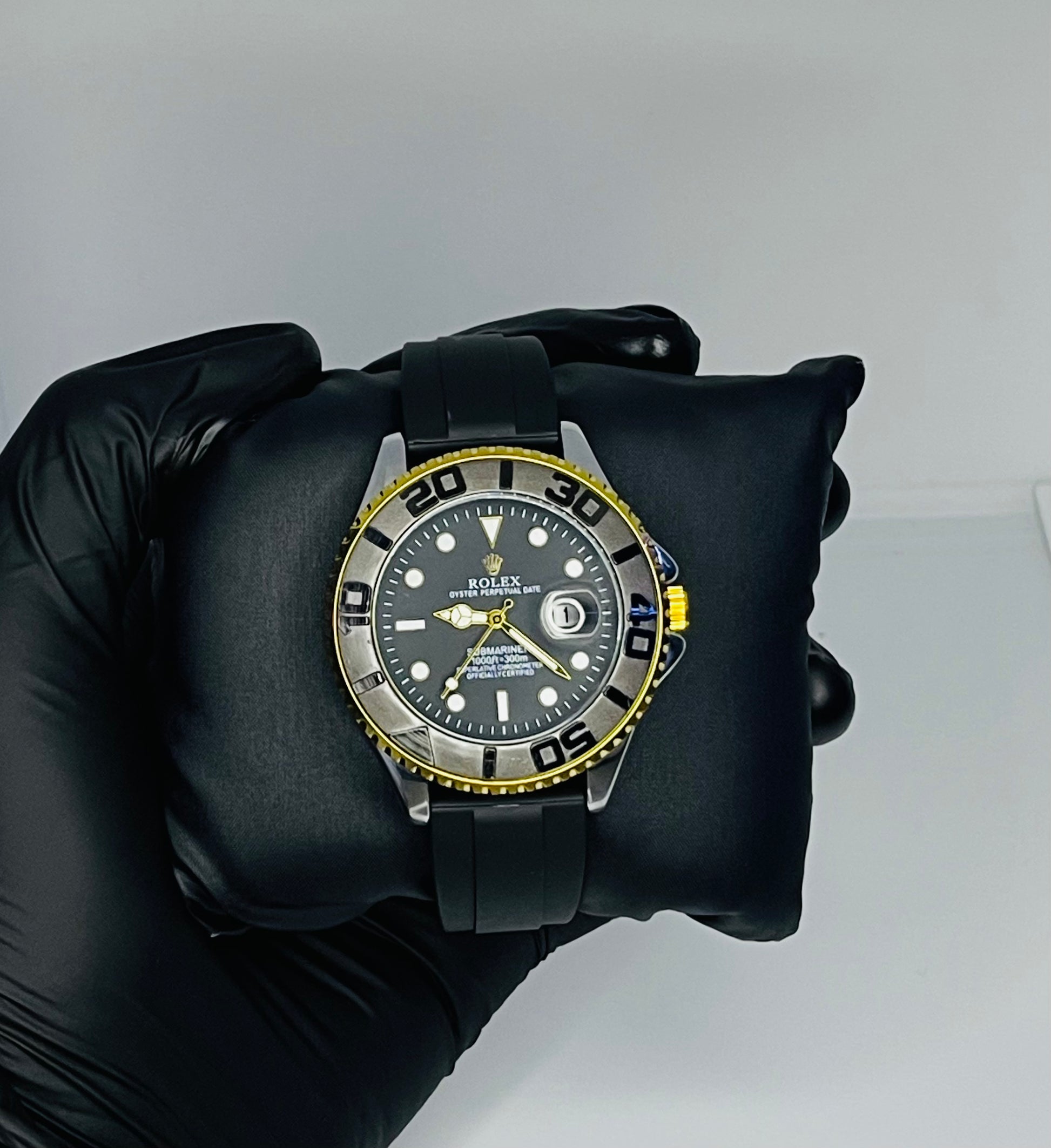 RLX Submariner Gold Black Date Just