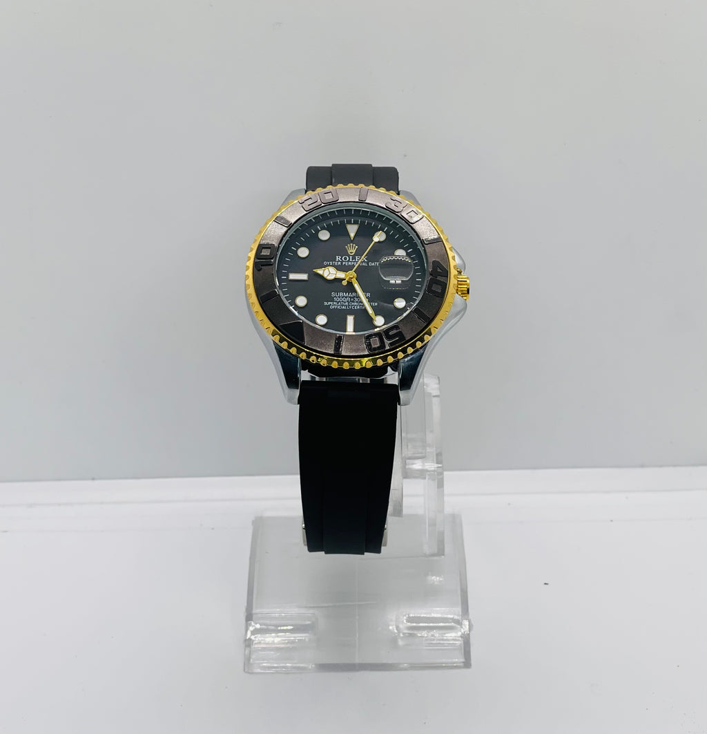 RLX Submariner Gold Black Date Just