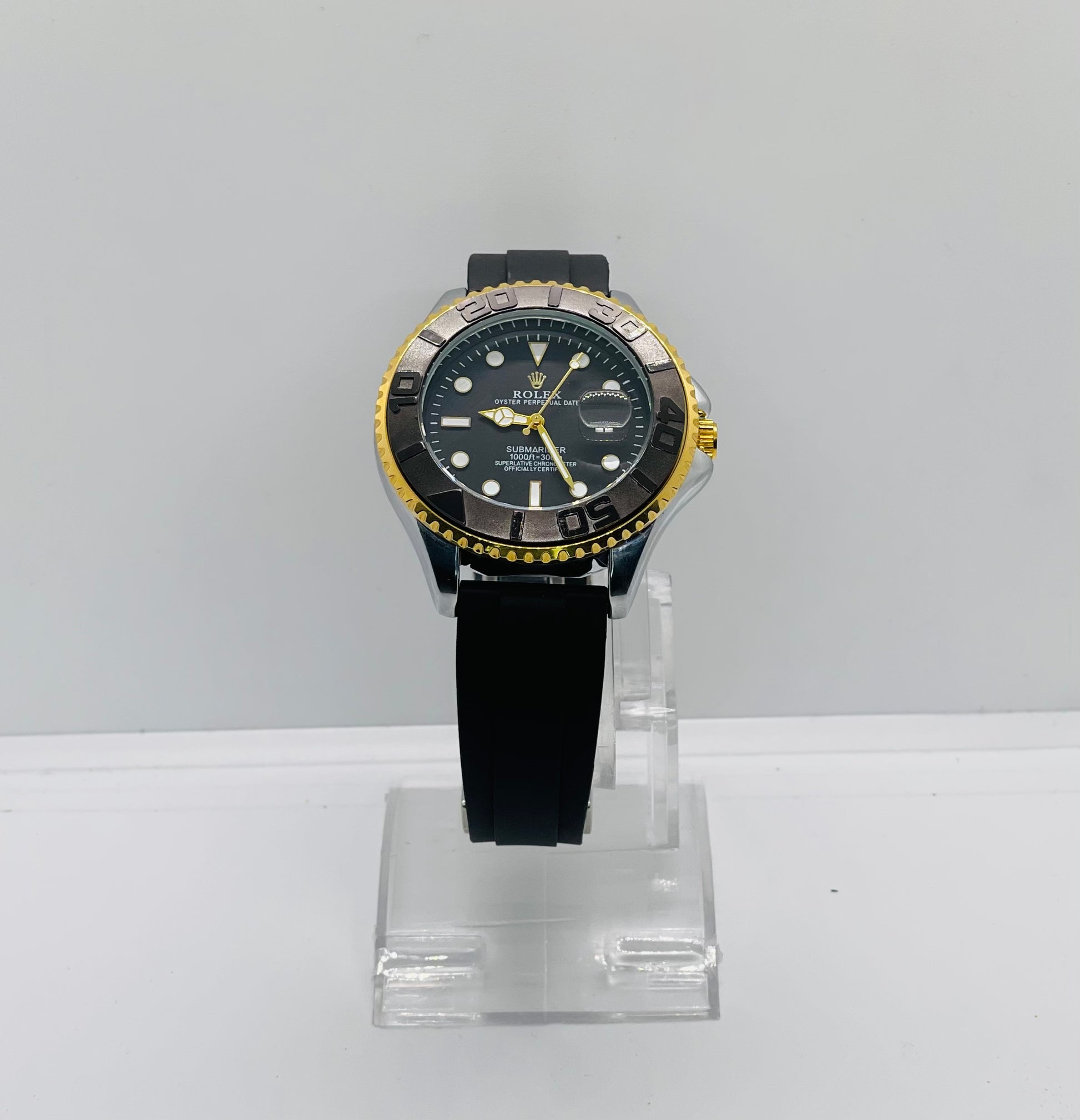 RLX Submariner Gold Black Date Just