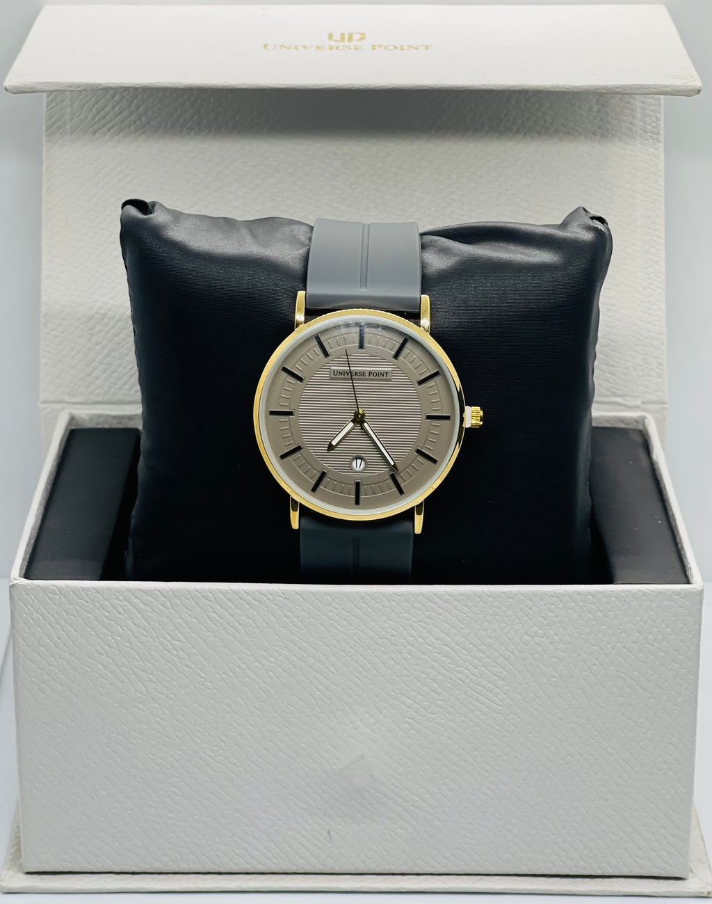 Universe Point Classic Gold-Tone Grey Dial Watch