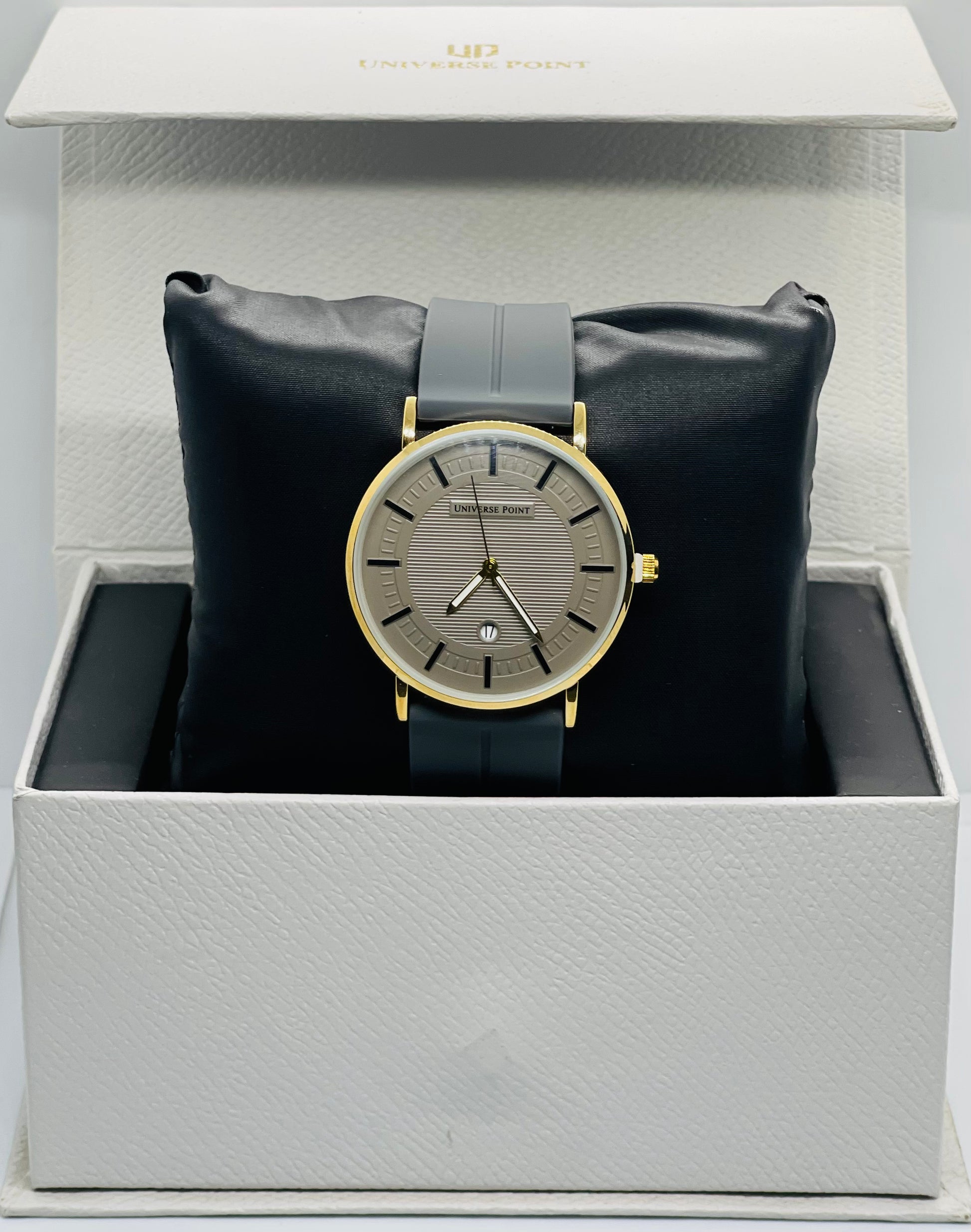Universe Point Classic Gold-Tone Grey Dial Watch