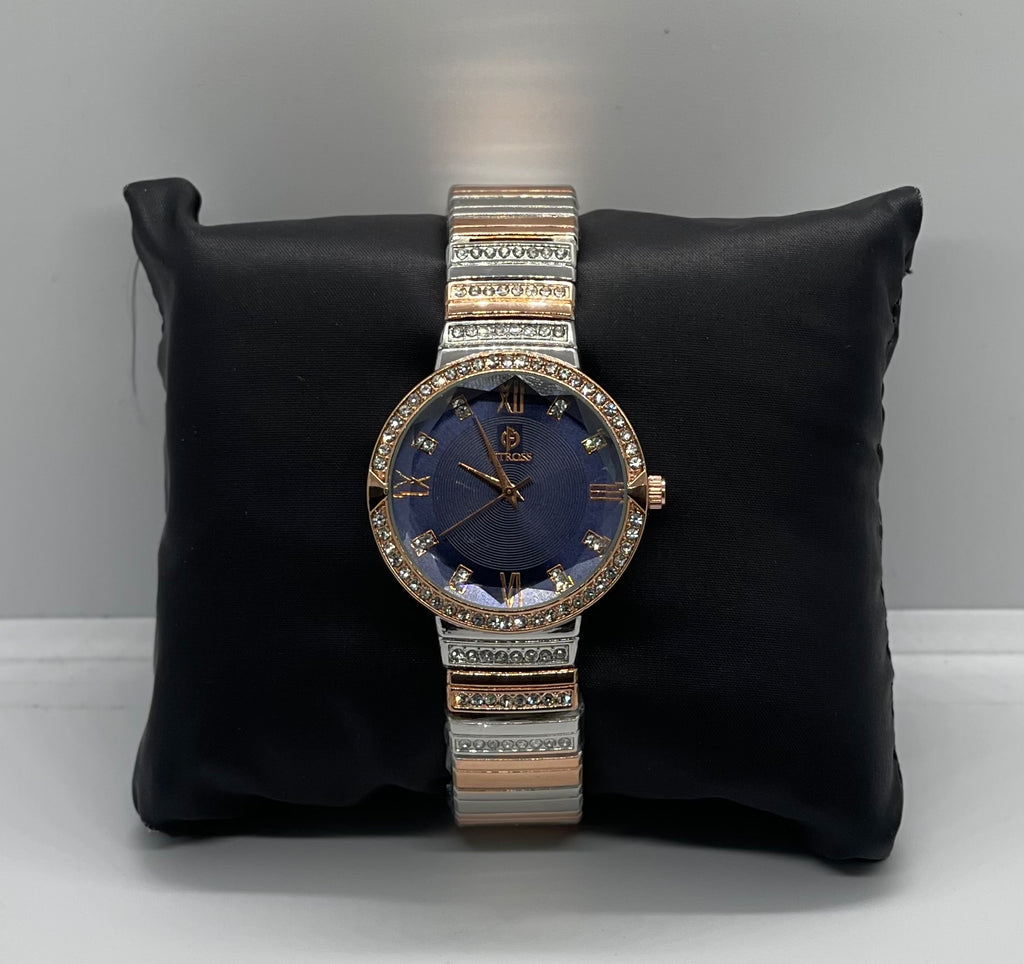 Fitcross Royal Blue Rose-Gold Crystal Edition – Women’s Watch