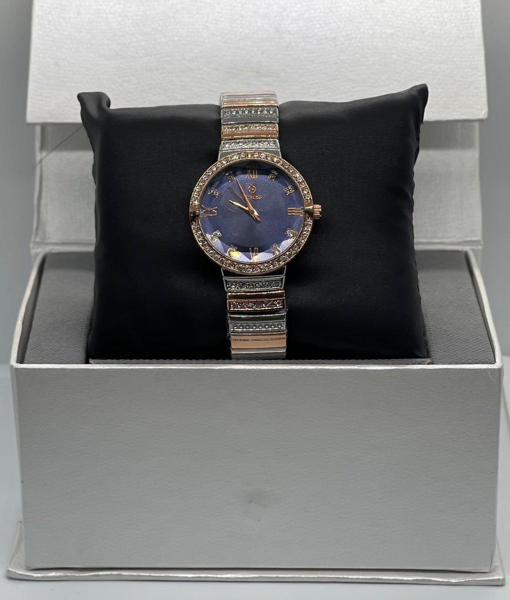 Fitcross Royal Blue Rose-Gold Crystal Edition – Women’s Watch