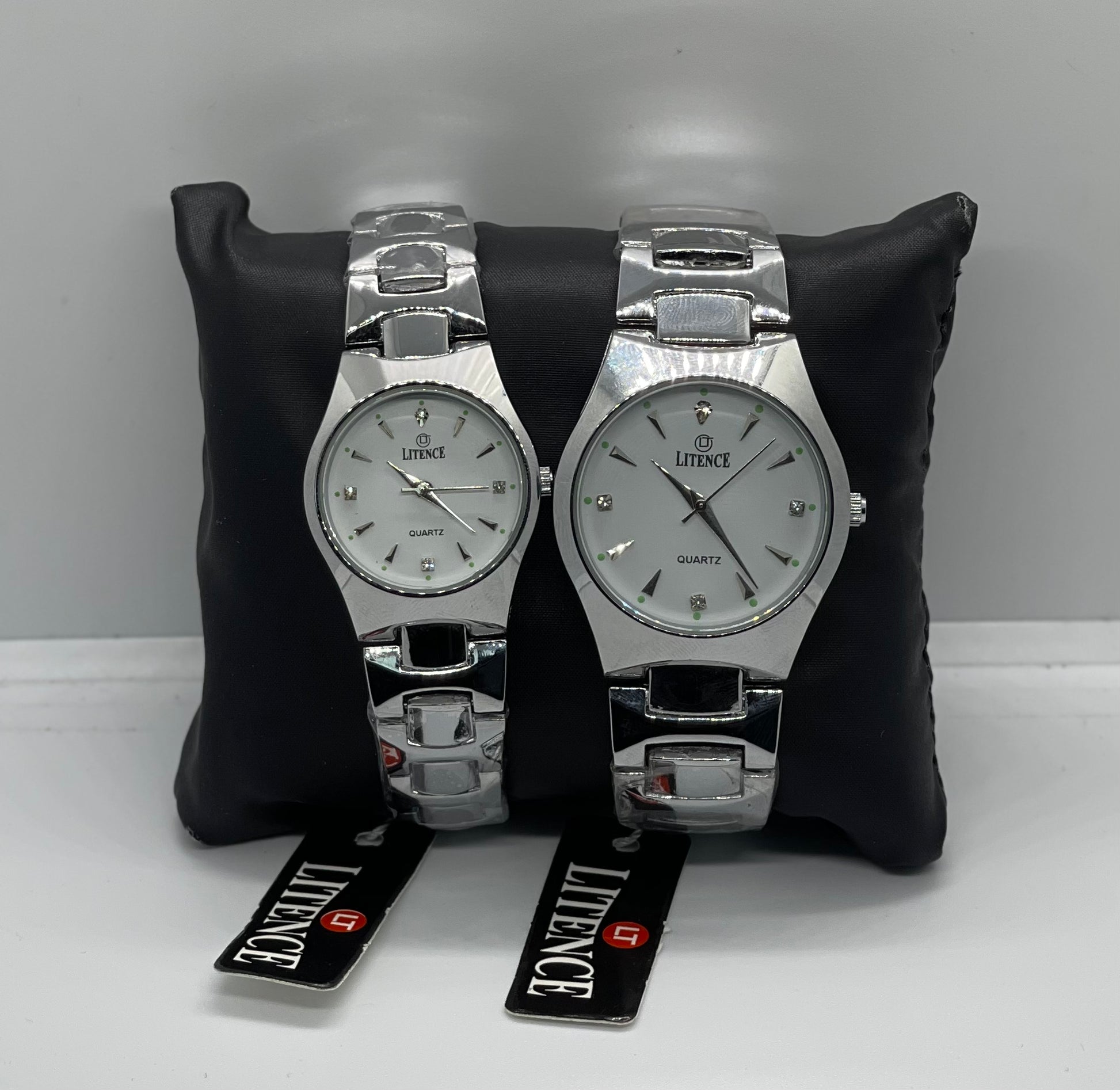 Litence Silver Elegance Couple Watch Set