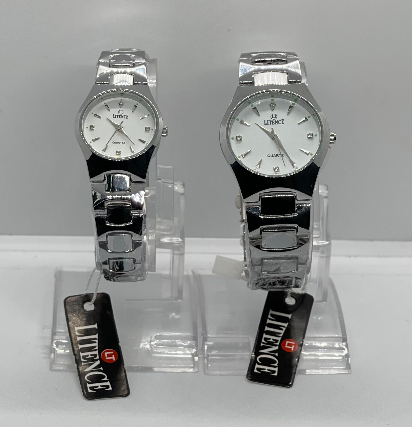 Litence Silver Elegance Couple Watch Set