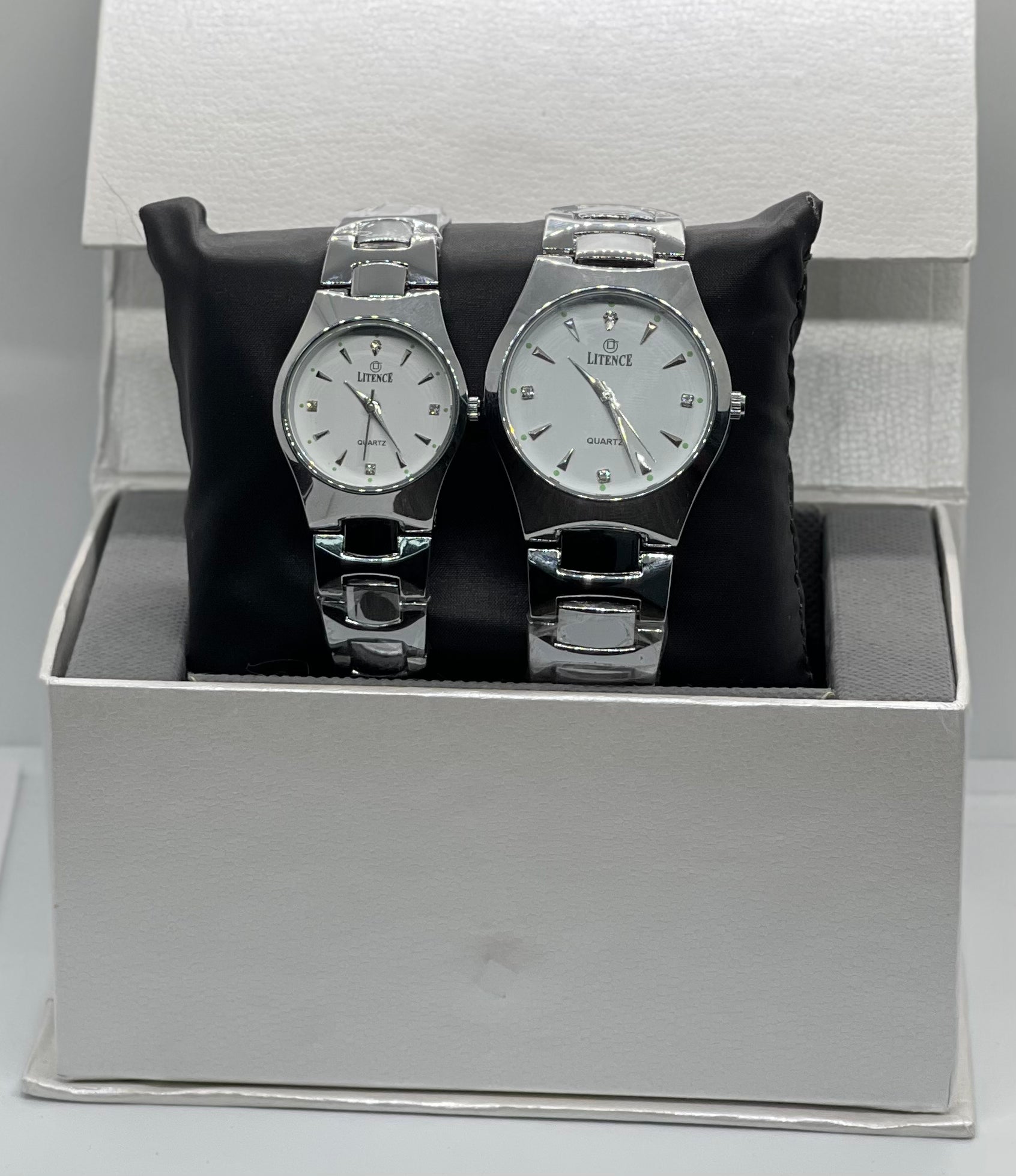 Litence Silver Elegance Couple Watch Set