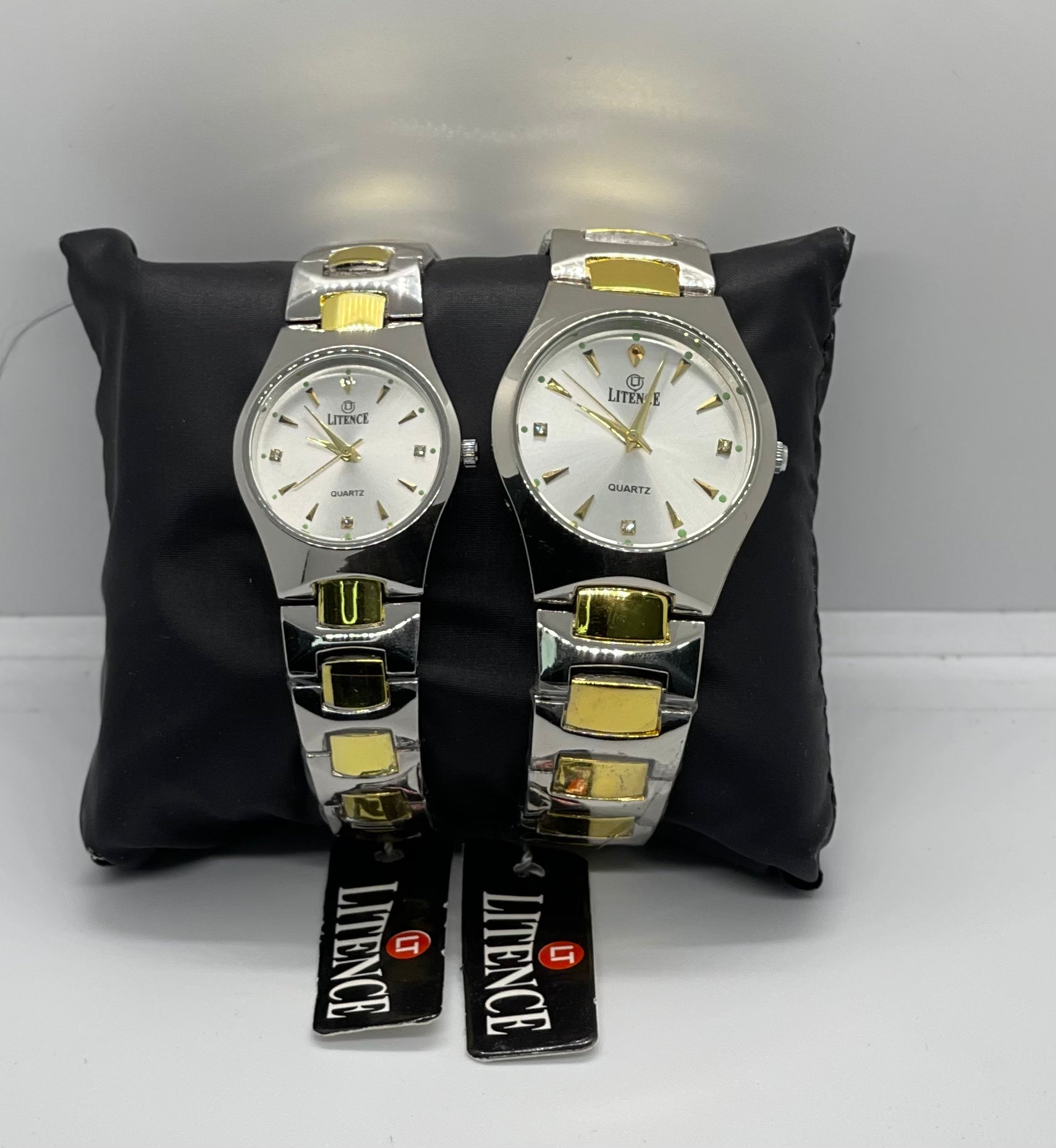 Litence Royal Bond Couple Watch Set – Gold & Silver Edition