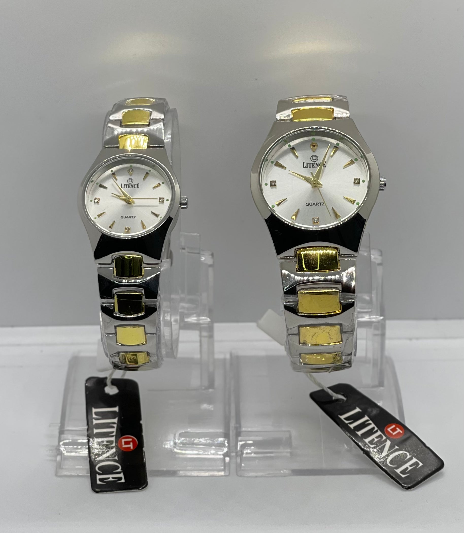 Litence Royal Bond Couple Watch Set – Gold & Silver Edition